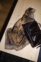 Georgia Scarf Khaki Pattern