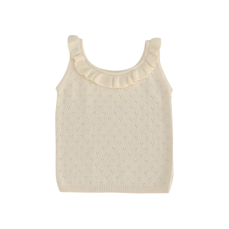 Débardeur Chloé Tricot Vanille - Enfant