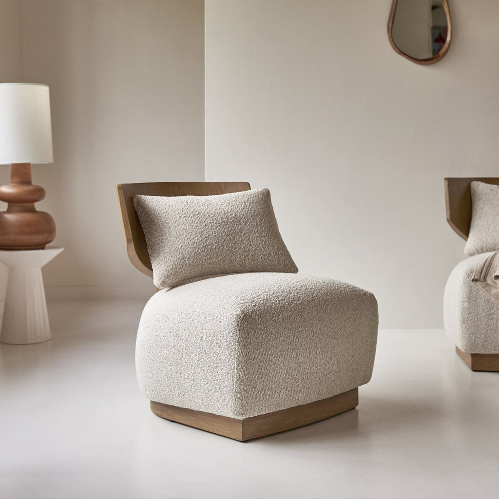 June - Fauteuil - Mindi Foncé - Beige