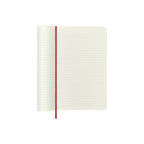 Textile Large Notebook 13x21 - Ruled Pages - Bordeaux Red