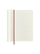 Carnet Ligné (Ruled Notebook) - Large - Couverture En Cuir - Rouge
