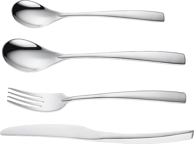 24 Piece Cutlery Set - Stainless Steel - Satin Finish Stainless Steel