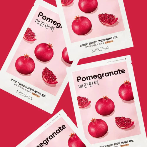 Missha - Masque Airy Fit Pomegranate Sheet Adoucissant Et Rafraichissant