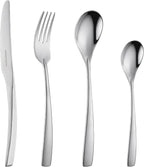 24 Piece Cutlery Set - Stainless Steel - Satin Finish Stainless Steel
