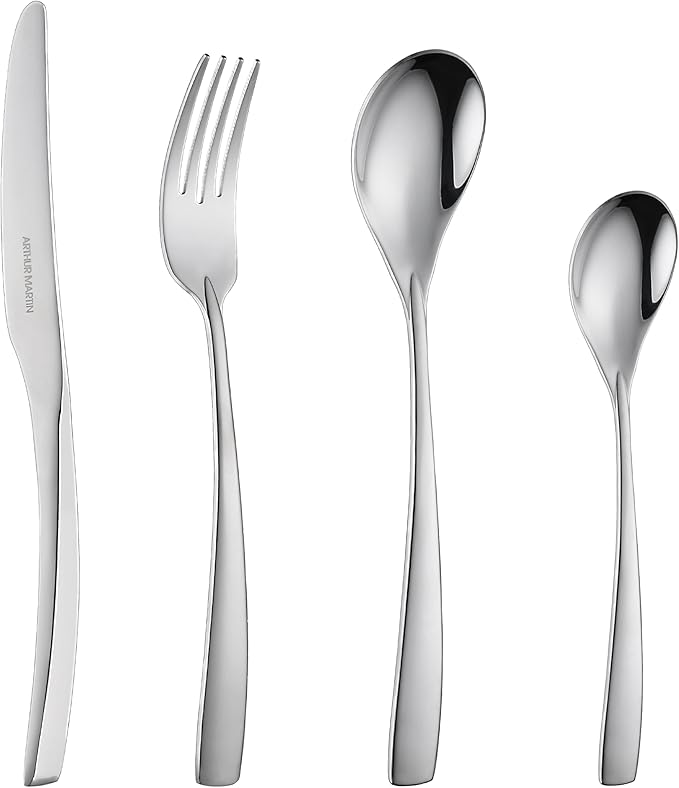 24 Piece Cutlery Set - Stainless Steel - Satin Finish Stainless Steel