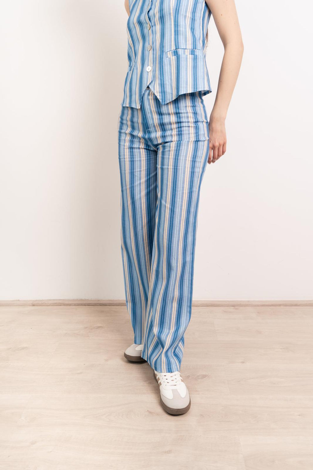 Pantalón Ana Lino Azul