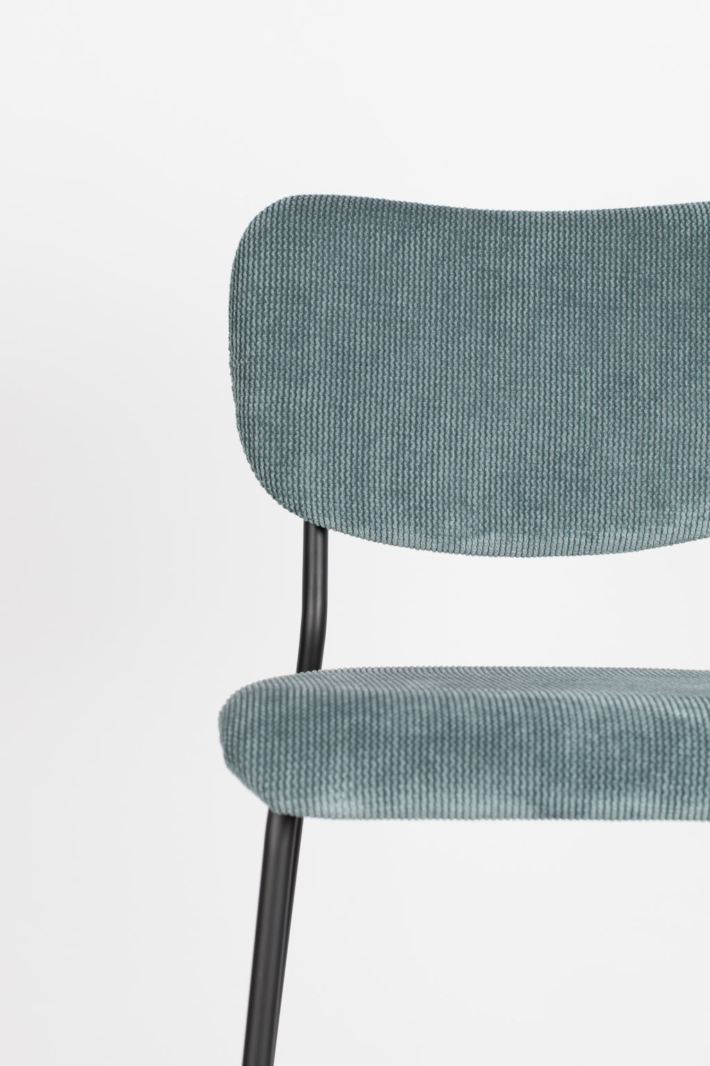 Benson 64.5 Cm - Bar & Counter Stool - Fabric - Grey/Blue