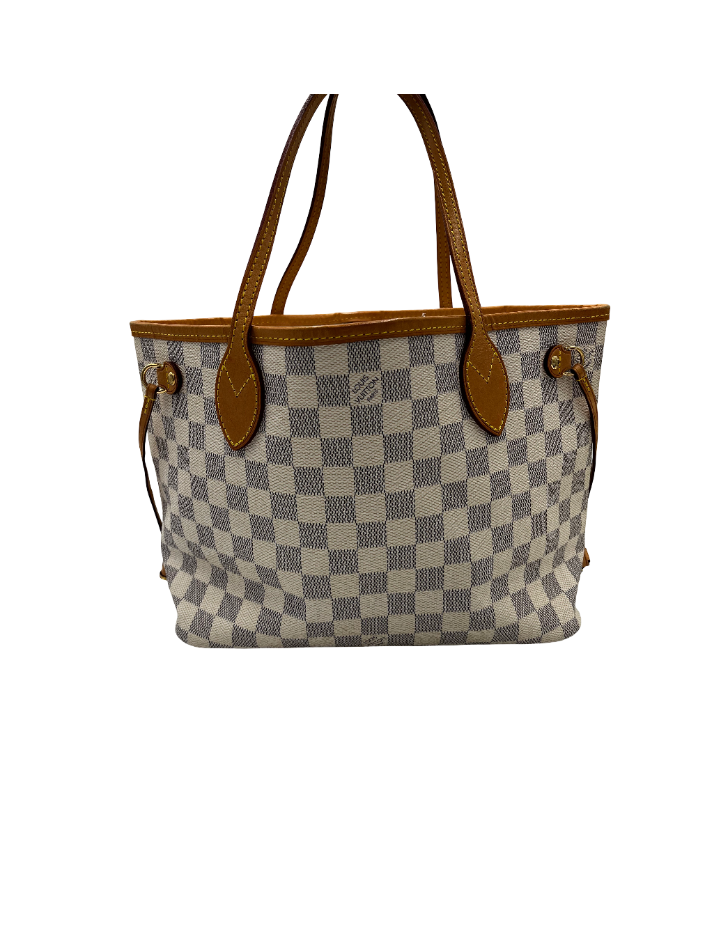 Sac À Main Louis Vuitton Neverfull Tote Pm Toile - Blanc