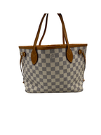 Sac À Main Louis Vuitton Neverfull Tote Pm Toile - Blanc