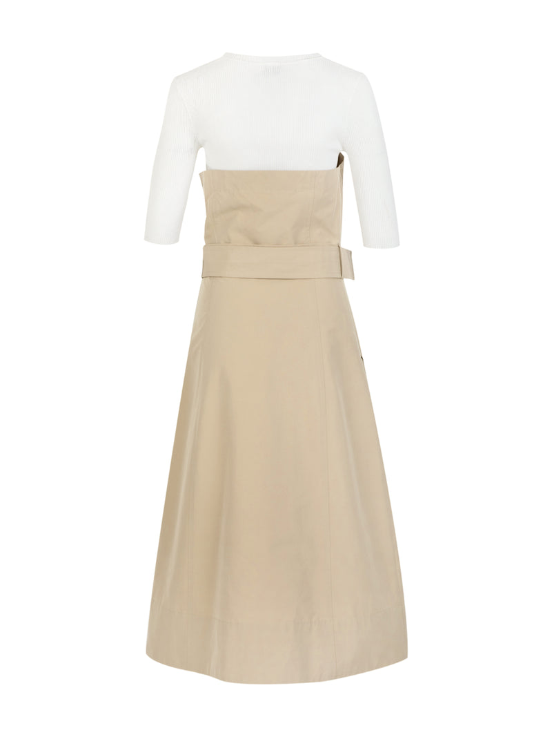 Lily - Robe - Kaki Clair