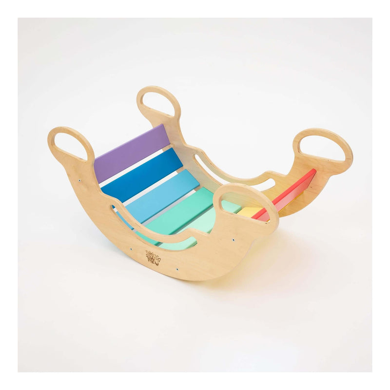 Bascule d’équilibre/Rocker - couleurs arc-en-ciel - Busy-kids.fr