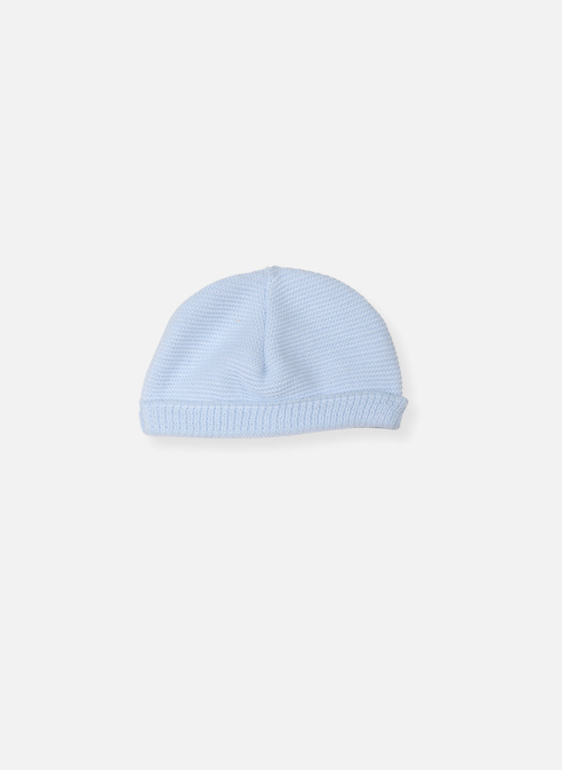 Bonnet Rond - Bleu Layette