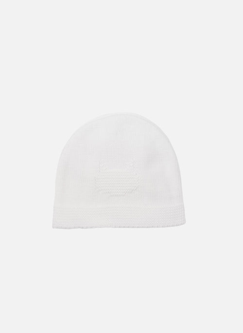 Bonnet En Coton Petits Chats - Blanc