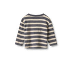 T-shirt a maniche lunghe Ebbe - Righe grigio blu