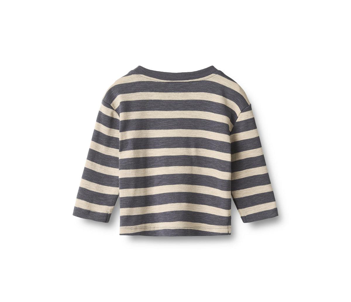 T-shirt a maniche lunghe Ebbe - Righe grigio blu