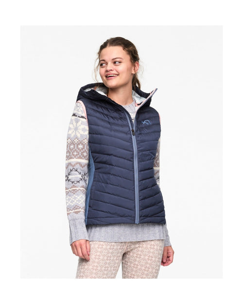 Eva Down Vest Sans Manches - Marine - Femme