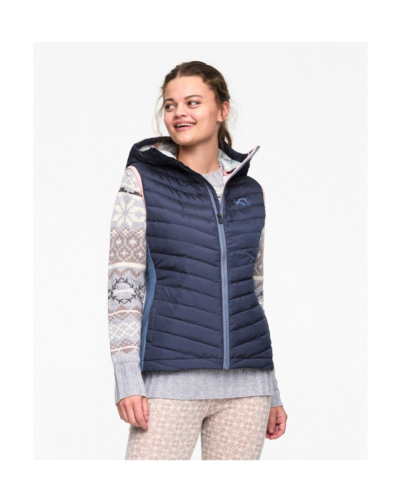 Eva Down Vest Sans Manches - Marine - Femme