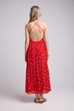 Vestido Largo - Bandana Rojo
