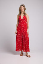 Vestido Largo - Bandana Rojo