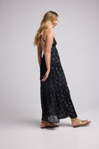 Robe Long Bretelles - Bandana Noir