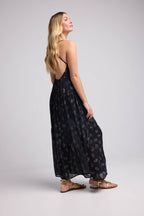 Robe Long Bretelles - Bandana Noir