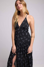 Robe Long Bretelles - Bandana Noir