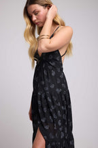 Robe Long Bretelles - Bandana Noir