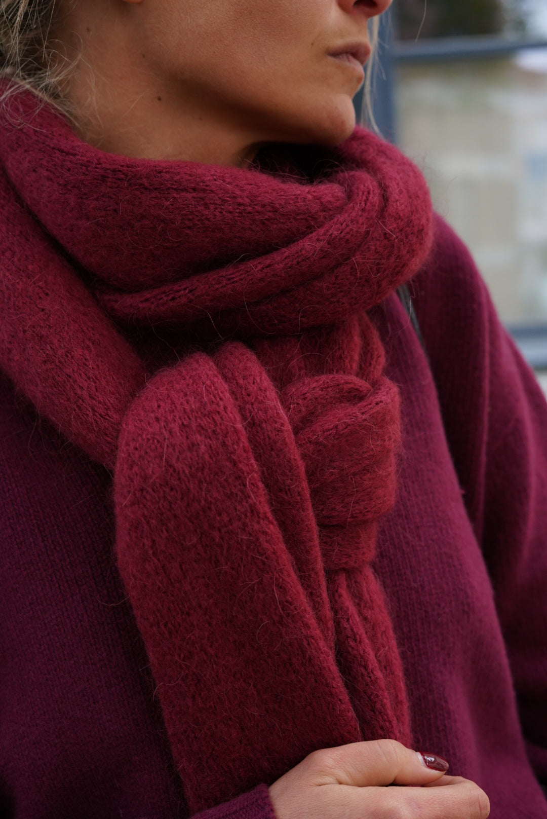 Ellie scarf Burgundy