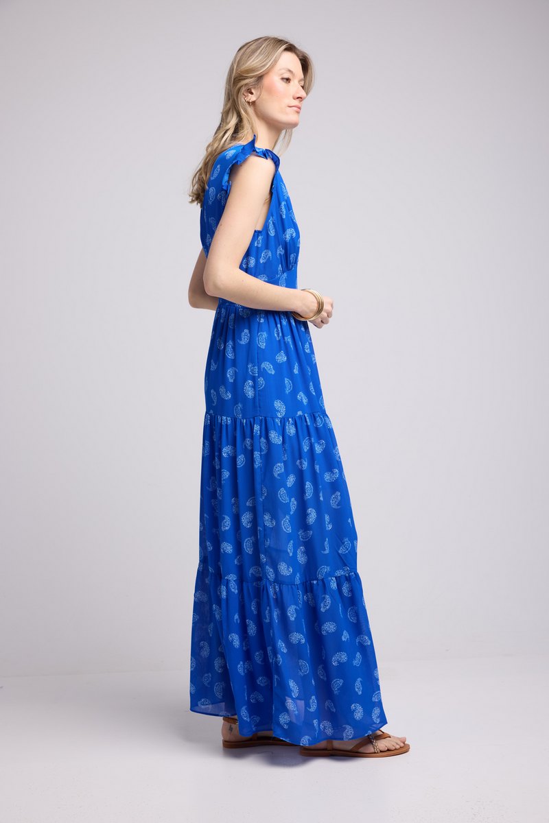 Robe Longue - Bandana Bleu