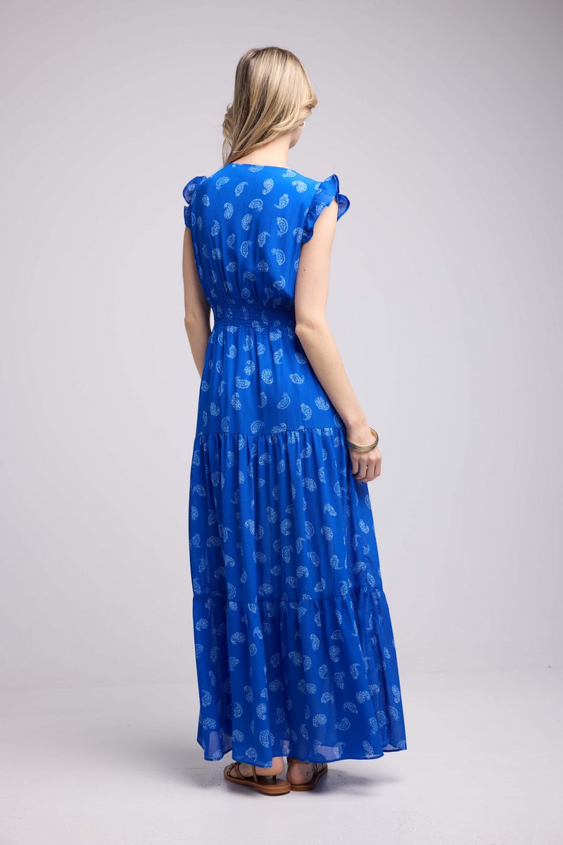 Robe Longue - Bandana Bleu