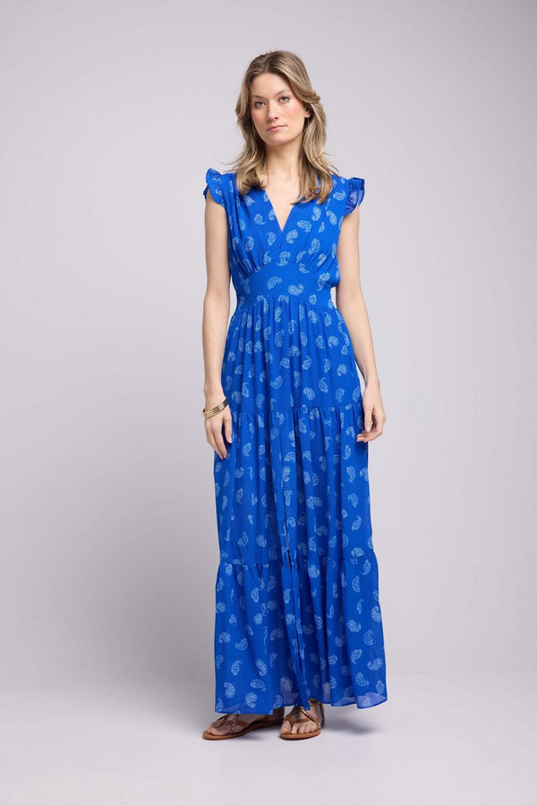 Vestido Largo - Bandana Azul