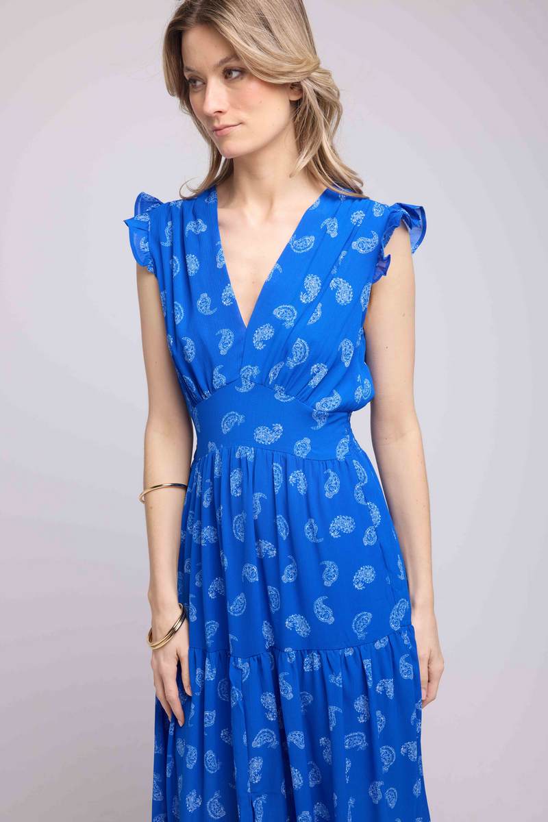 Robe Longue - Bandana Bleu