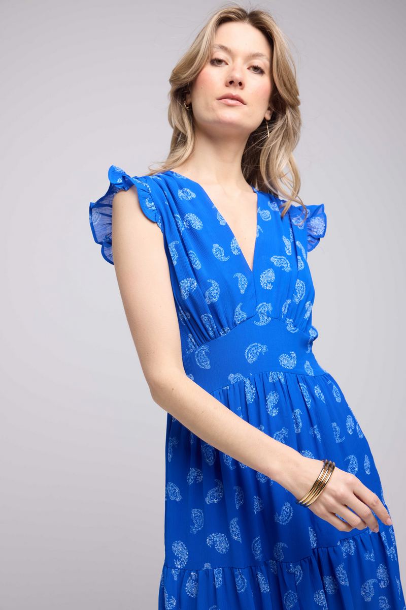 Robe Longue - Bandana Bleu