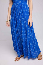 Robe Longue - Bandana Bleu