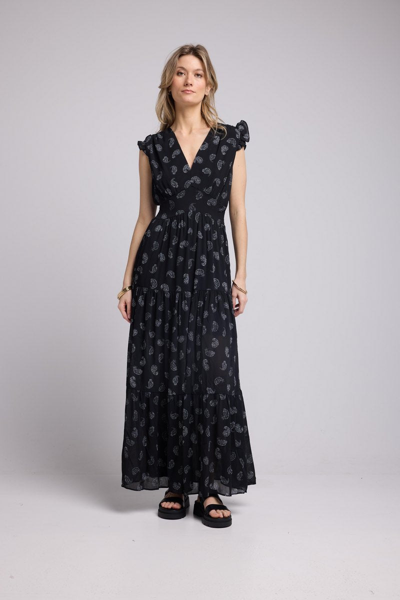 Vestido Largo - Bandana Negro