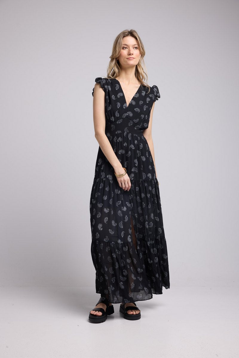 Vestido Largo - Bandana Negro