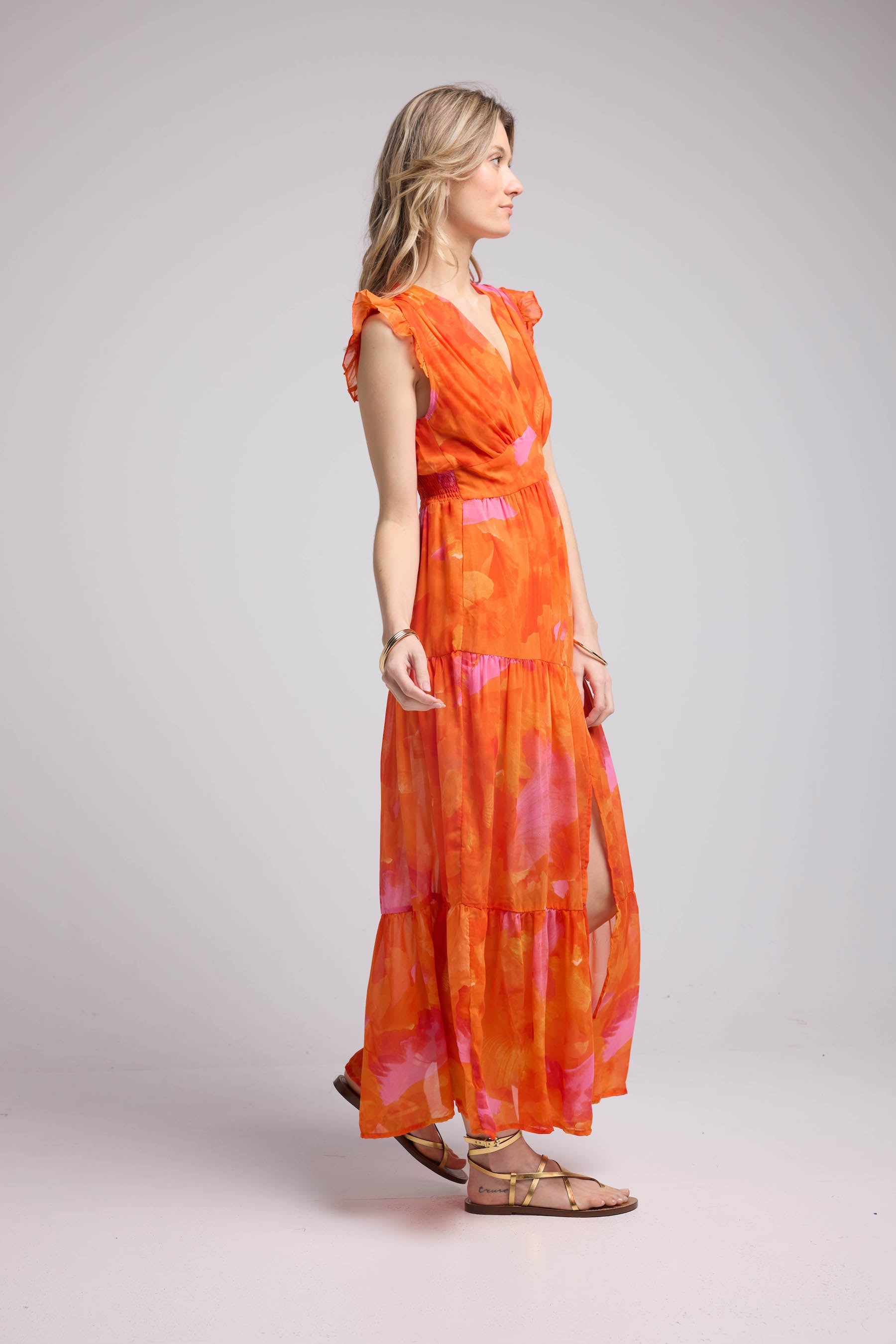 Vestido Largo - Naranja