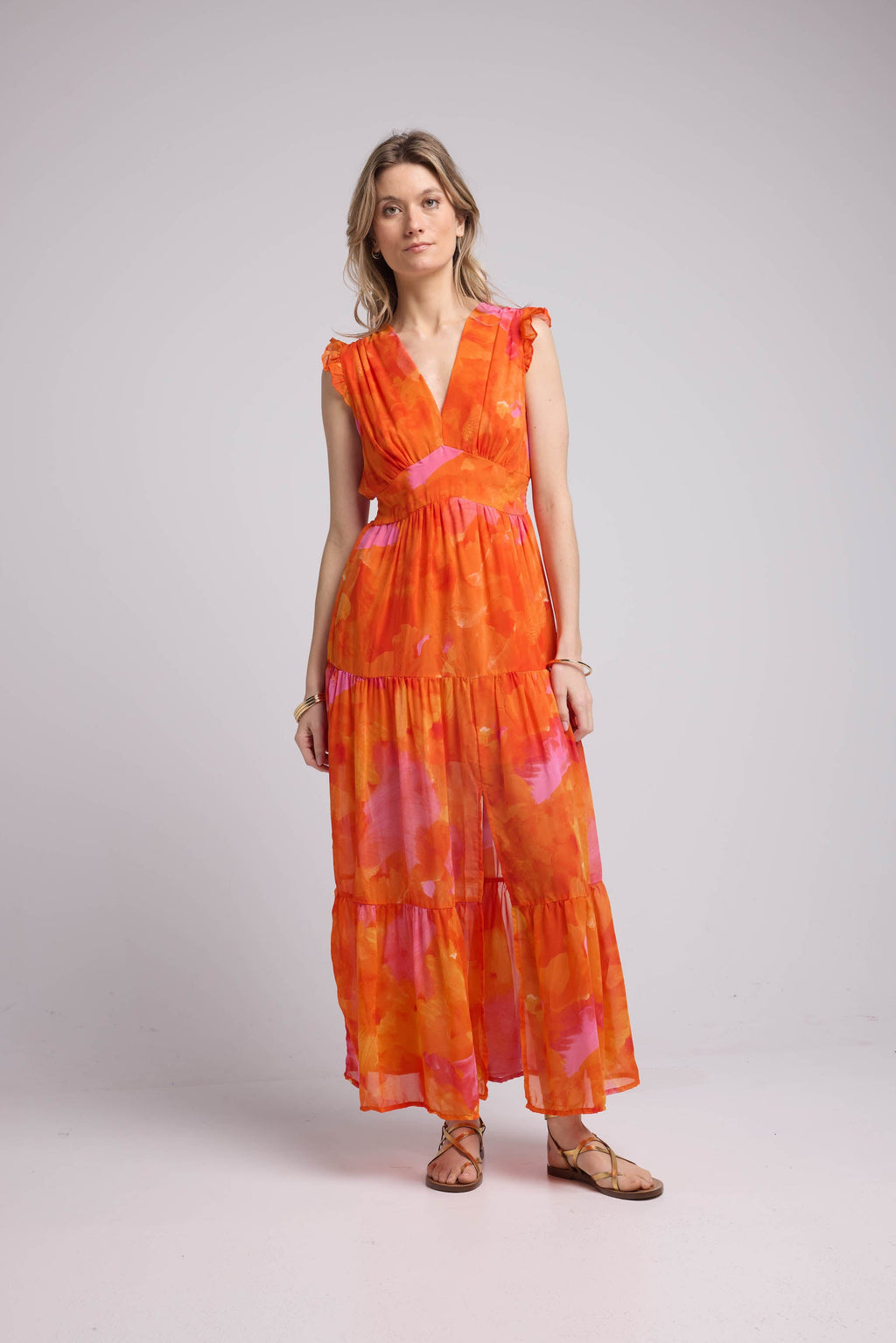 Vestido Largo - Naranja