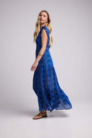 Robe Longue - Marguerites Bleues
