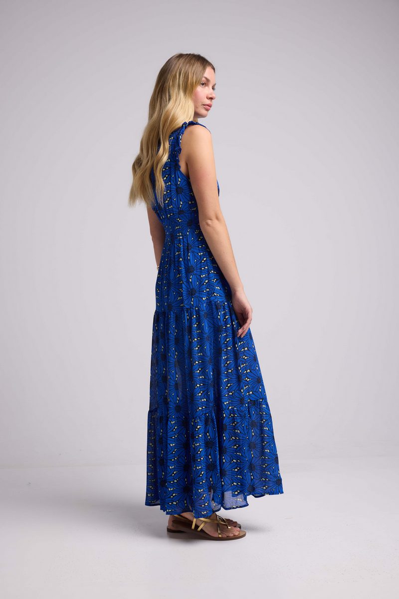 Robe Longue - Marguerites Bleues