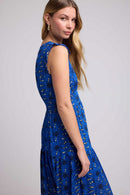 Robe Longue - Marguerites Bleues