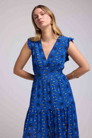 Robe Longue - Marguerites Bleues