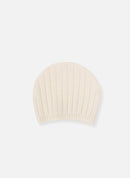 Bonnet En Laine Mélangée Rétro - Écru