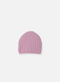 Bonnet En Laine Mélangée Rétro - Rose Perle