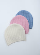 Gorro Retro De Mezcla De Lana - Rosa Perla