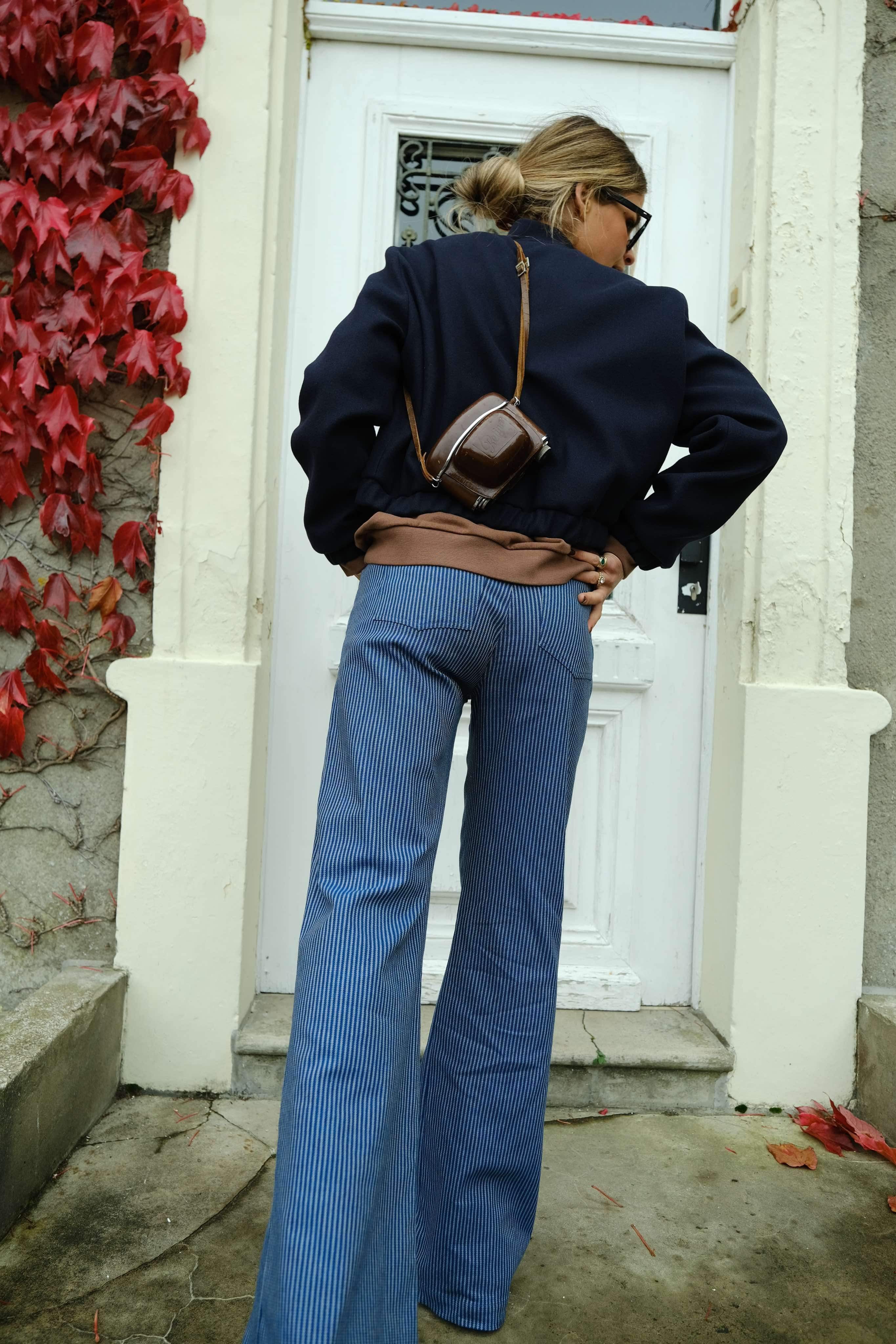 Victor Navy Stripe Pants