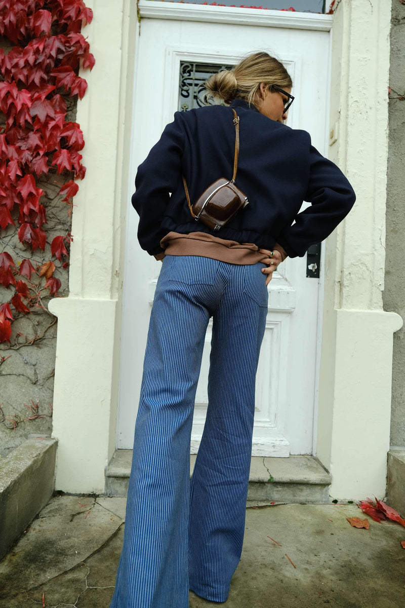 Pantalon Victor Rayure Marine