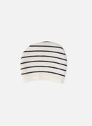 Bonnet En Laine Mélangée Petits Marins - Écru À Rayures Marines