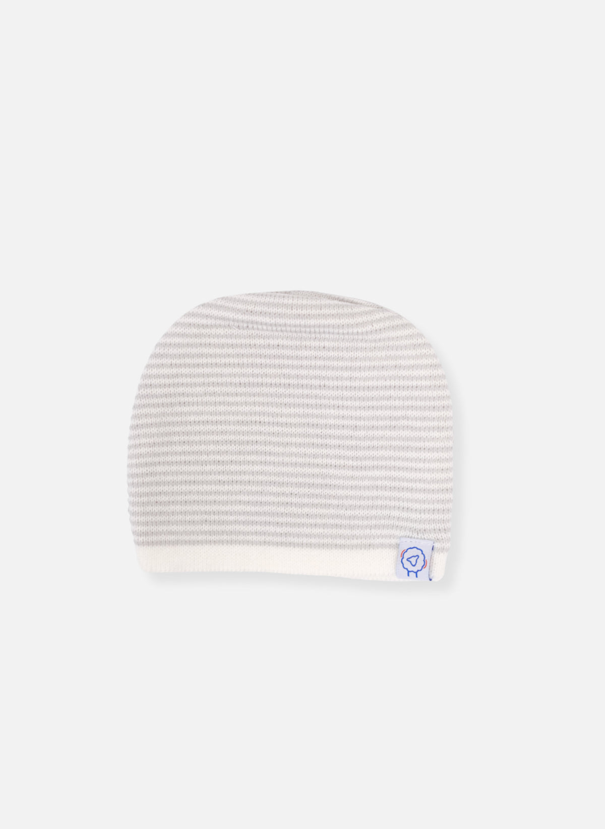 Bonnet Milleraies - Écru À Rayure Gris Clair
