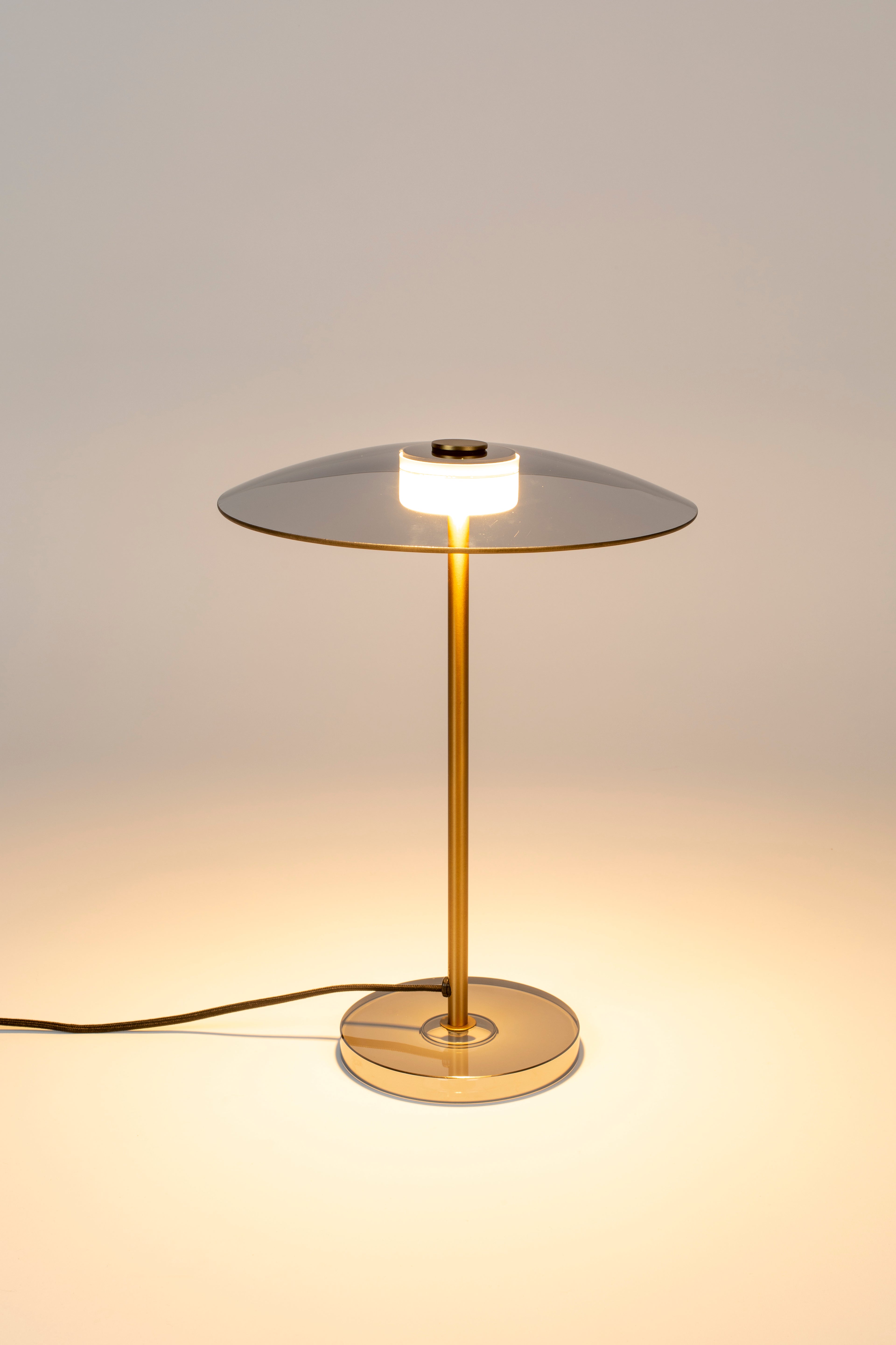 Float - Lampe De Table - Verre - Doré